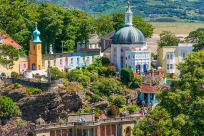 Italianate village of Portmerion in North Wales