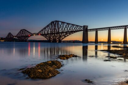 Sunrise at the Forth Rail Bridge Scotland