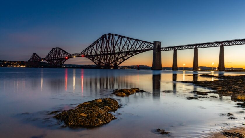 Sunrise at the Forth Rail Bridge Scotland