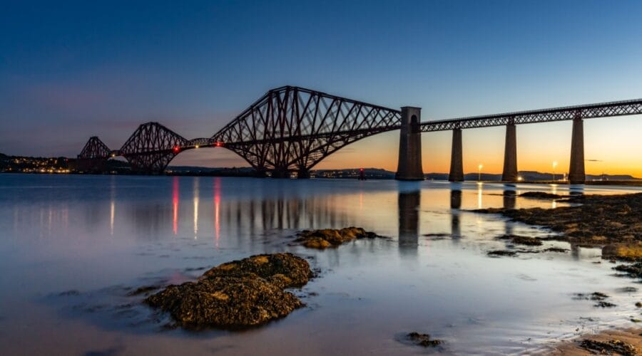 Sunrise at the Forth Rail Bridge Scotland
