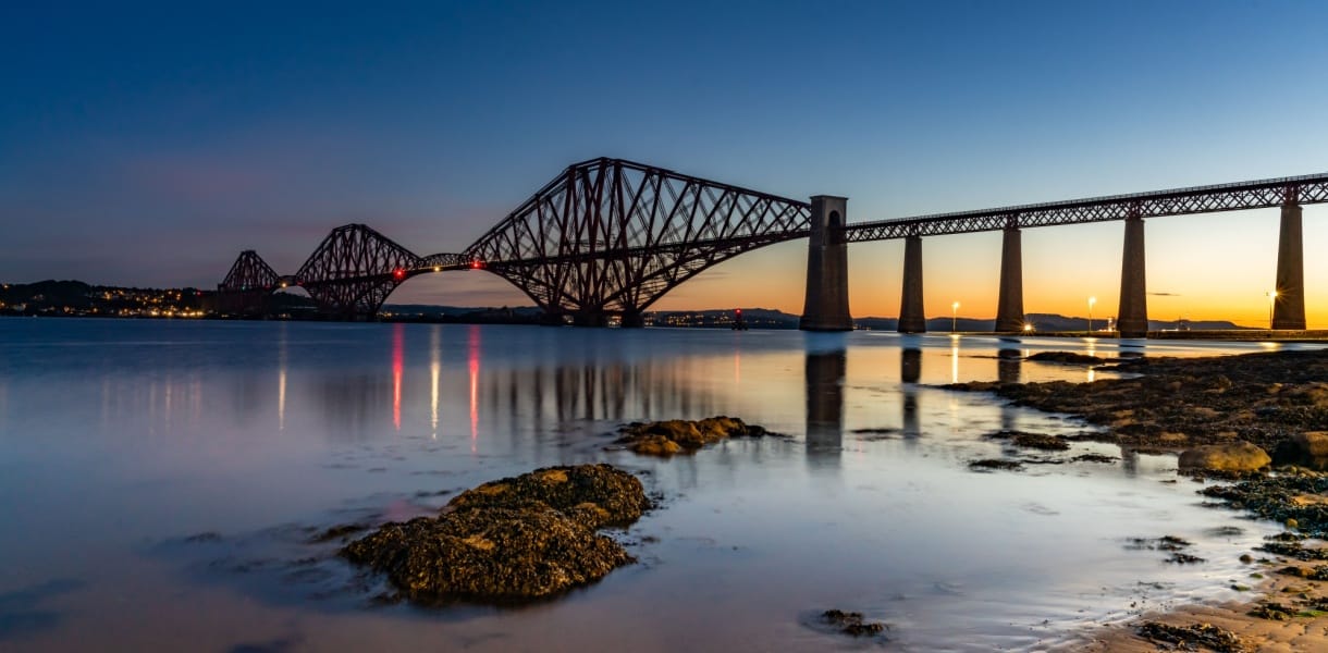 Sunrise at the Forth Rail Bridge Scotland