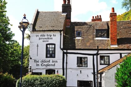 Ye Olde Trip to Jerusalem Inn reputed to be the oldest drinking establishment in England, Nottingham