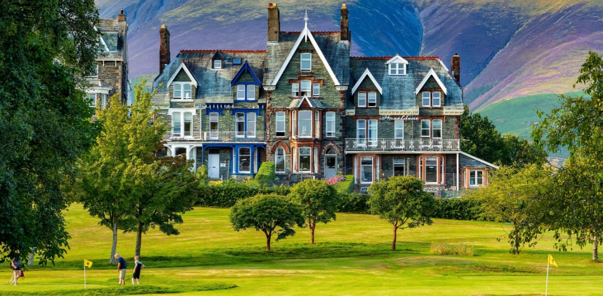North West England with lakes, coast, market towns, or urban heritage