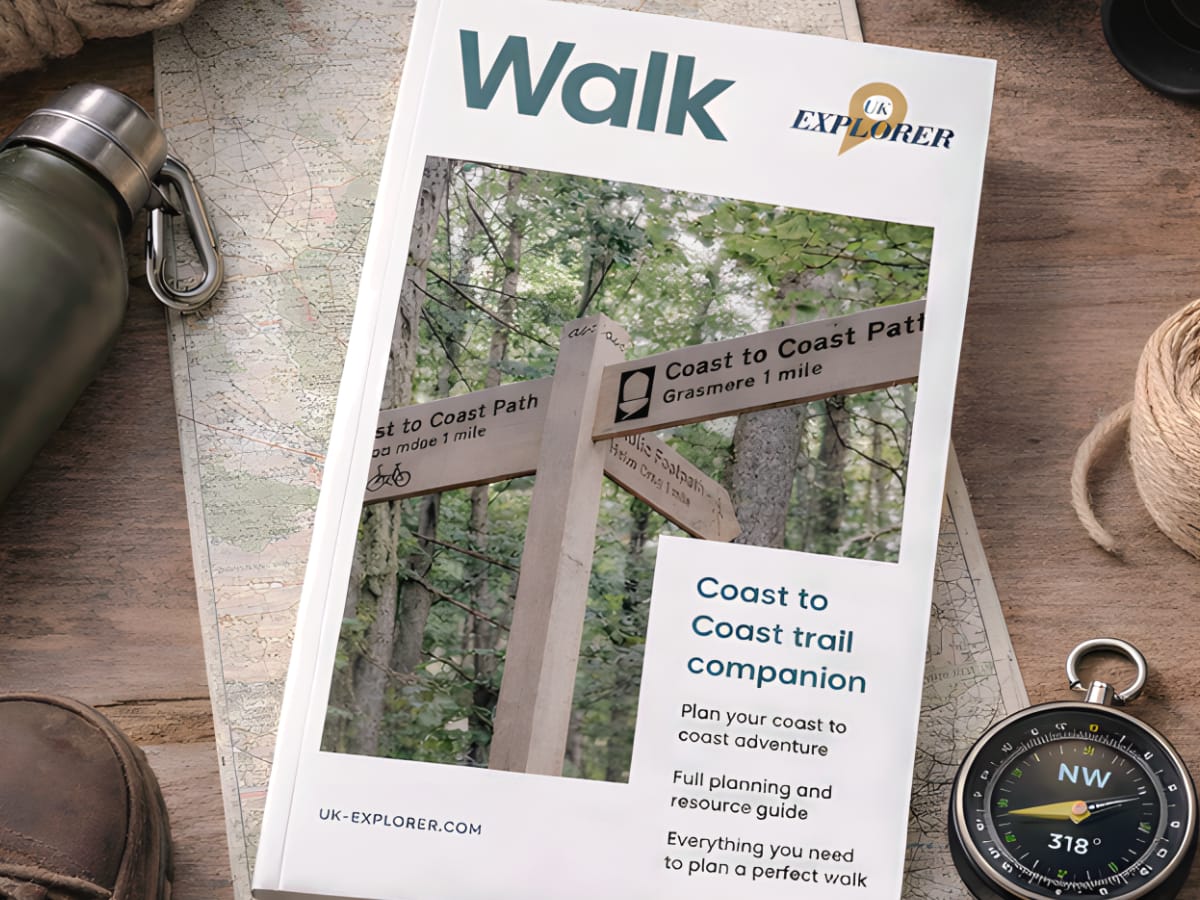 Beautiful walking route for UK walks and trails